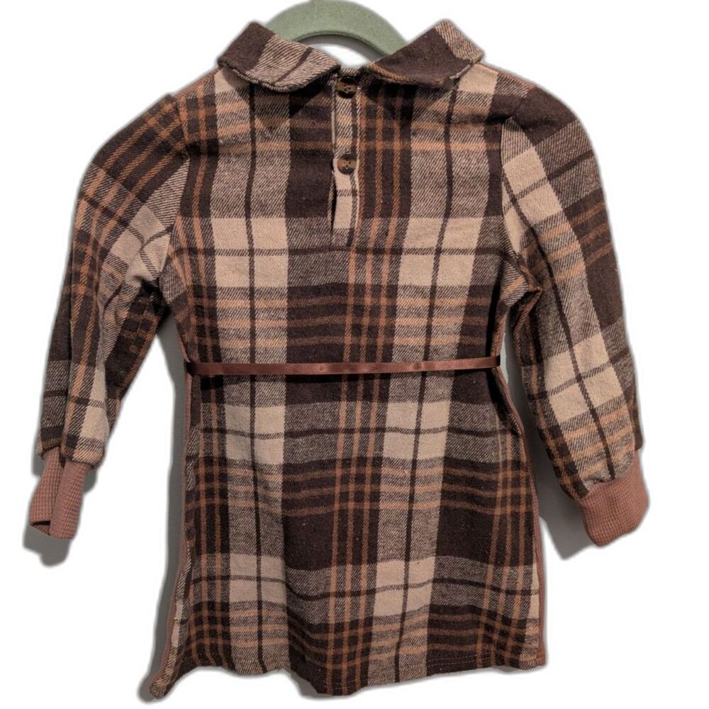 Girl's Long Sleeve Dress Brown Size 6Y NWOT - Picture 2 of 5